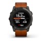 Смарт-часы Garmin epix Pro Gen 2 Sapphire Edition (51 мм) карбоново-серые титановые DLC с каштановым кожаным ремешком