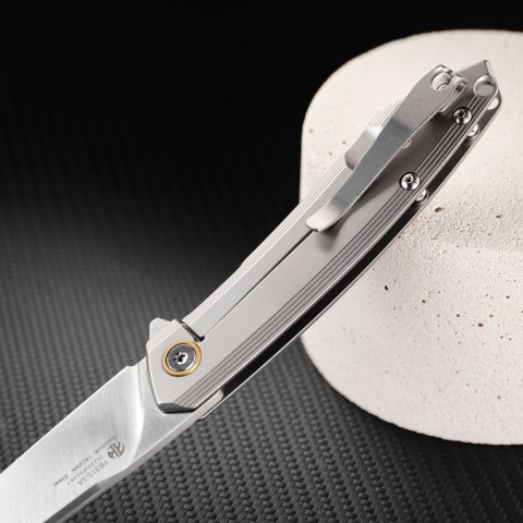 Ніж складаний туристичний Ruike P831S-SA, (8.5 см) 14C28N / 3cr14n сірий