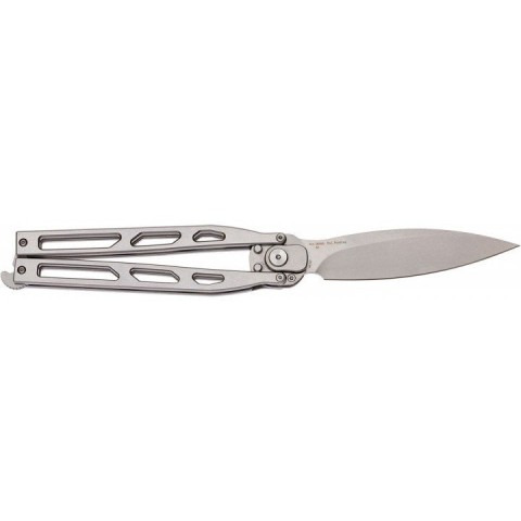 Ніж Artisan Kinetic Balisong, D2, Steel silver