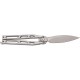 Ніж Artisan Kinetic Balisong, D2, Steel silver