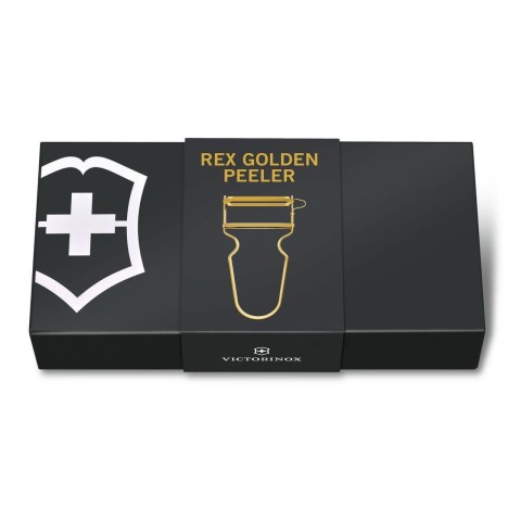 Овощечистка Victorinox REX, позолота, односторонняя гладкая РК