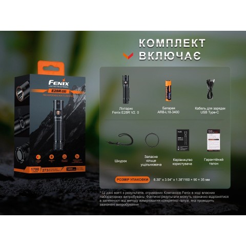 E28RV20 Ліхтар ручний Fenix E28R V2.0