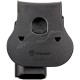 Кобура для Taurus PT24 / 7 PRO / PT800. Кріплення на пояс. Матеріал - пластик. Колір чорний