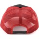 Кепка Savage TRUCKER HAT W/ RED SAVAGE LOGO с козырьком ц:красный/черный