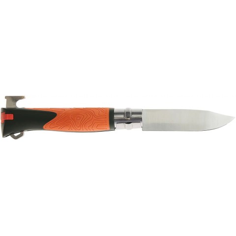 Нож Opinel №12 Explore, w/ Tick Remover ц:orange