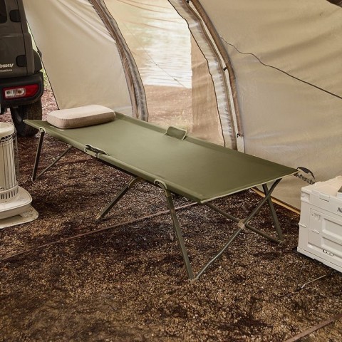 Ліжко складане Naturehike XJC05 NH20JJ001, Поліестер Oxford / алюміній, зелений