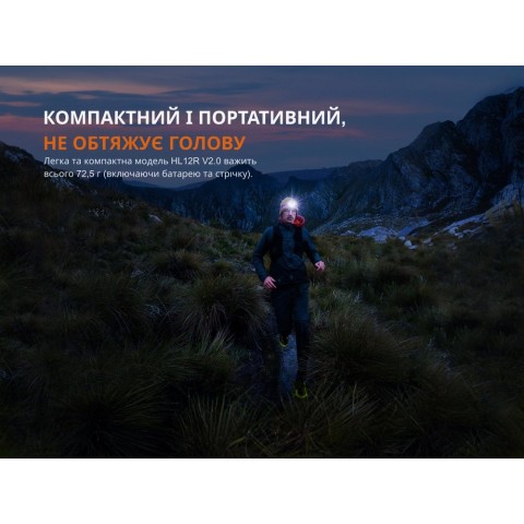 Ліхтар налобний Fenix HL12R V2.0 фіолетовий