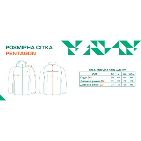 Куртка Pentagon Atlantic V2.0 Rain Jacket 2XL Black