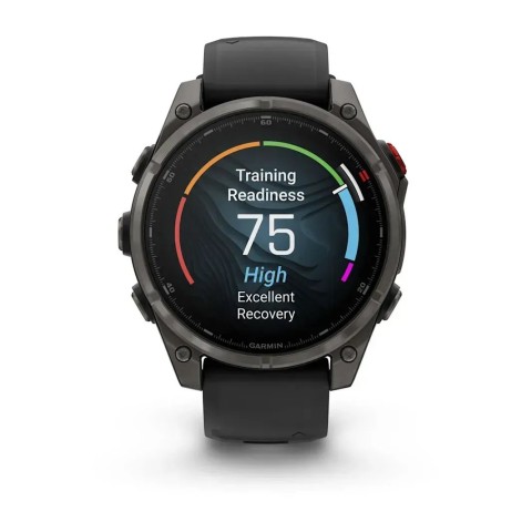 Смарт-годинник Garmin fenix 8 Pro AMOLED (47 мм) Sapphire карбоново-сірий DLC титан чорний/гравійно-сірий