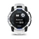 Смарт-годинник Garmin Instinct 3 (45 мм) Solar білий камінь/білий/синя блискавка