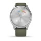 Смарт-часы Garmin vivomove Style с серебристым корпусом и торфяным ремешком