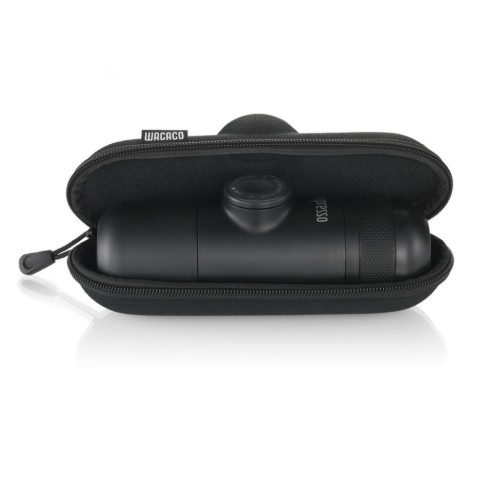 Портативна еспресо-кавоварка Wacaco Nanopresso червона з чохлом, механічна, для меленої кави