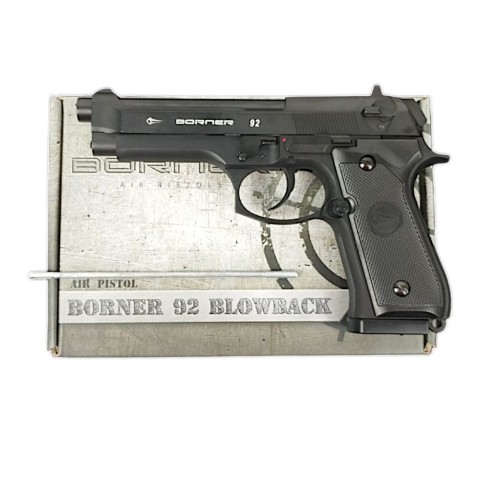 Пневматичний пістолет Borner 92M (Beretta 92) BBs/pellets blowback
