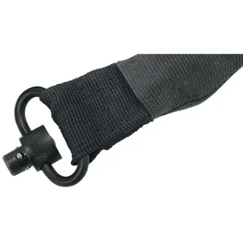 Ремінь рушничний Leapers Bungee 1-точковий з QD-антабками Чорний