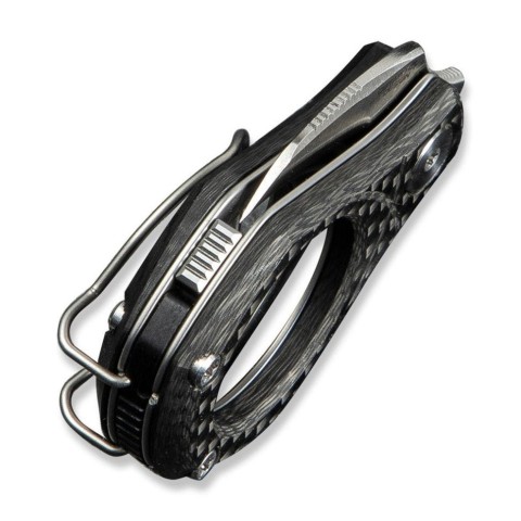 Ніж складаний кишеньковий Civivi Pyrus, (1.6 см) 14C28N / Carbon Fiber темно-сірий