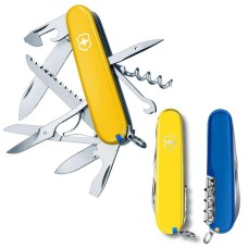 Нож Victorinox Swiss Army Huntsman желто-синий
