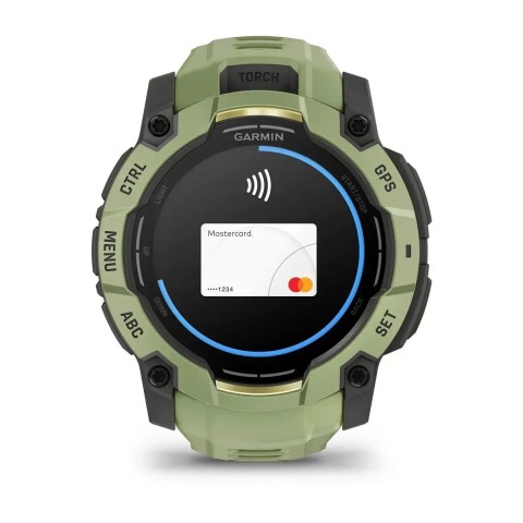Смарт-годинник Garmin Instinct 3 (50 мм) AMOLED папоротево-зелений