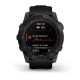 Смарт-годинник Garmin fenix 7X Sapphire Solar чорний титановий DLC з чорним ремінцем