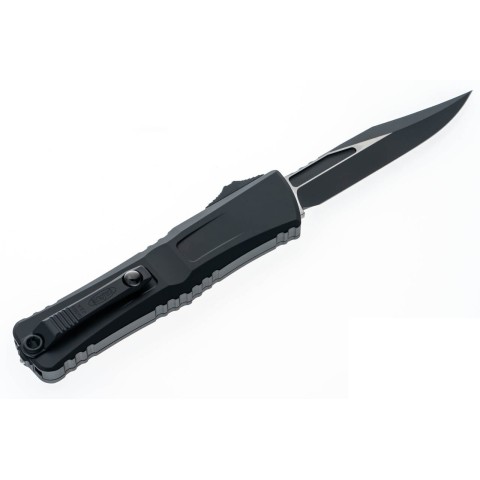 Ніж Microtech Combat Troodon Gen III OTF, bowie tactical, чорний