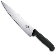 Нож кухонный разделочный Victorinox Fibrox 22 см, черный