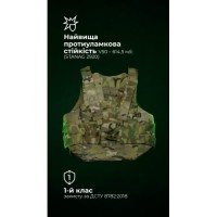 Легкий бронежилет "Сорочка" (S–XL | 1 клас | Мультикам) ТМ Балістика