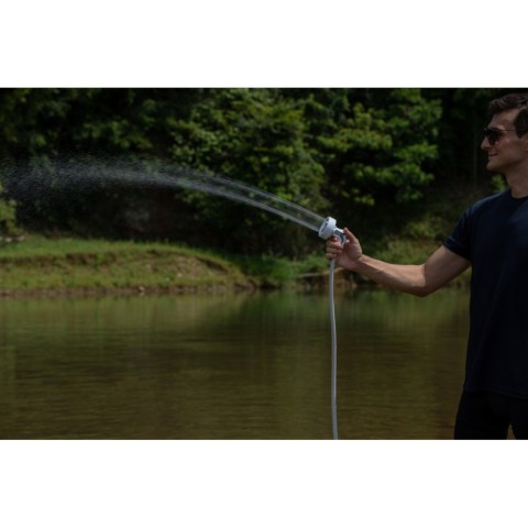 Душ портативний з насосом на акумуляторі Flextail Max Shower із чохлом, білий