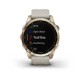 Смарт-часы Garmin fenix 7S Sapphire Solar кремово-золотистые титановые со светло-песочным ремешком