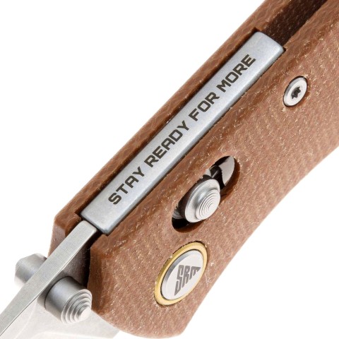 Ніж SRM Medal 255L-MN, 10Cr15CoMoV, мікарта, коричневий