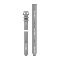 Ремешки для смарт-часов Garmin QuickFit 22 силиконовые, пыльно-серые (из 3 частей, для дайвинга)