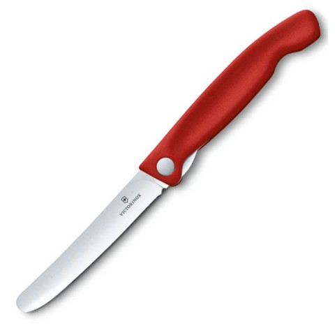 Кухонний ніж Victorinox SwissClassic Foldable Paring лезо 11см з черв. ручкою (блістер)