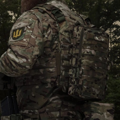 Тактичний рюкзак Ukrarmor на 10 л. Кріплення Molle. Cordura 1000D Мультикам