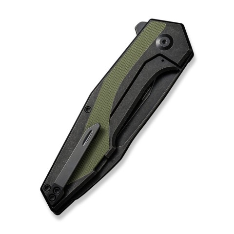 Ніж складаний туристичний Civivi Hypersonic, (9.4 см) 14C28N /  Steel & G10 чорно-зелений