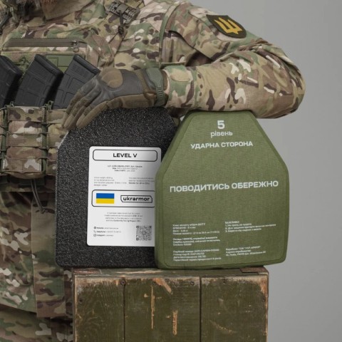 Керамічні бронеплити 5-го класу. Вага 3,38 кг.Розмір XL. Карбід кремнію