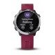 Смарт-годинник Garmin Forerunner 645 Music з вишневим ремінцем