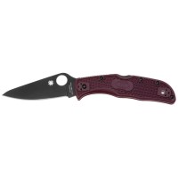 Ніж Spyderco Endela Lightweight Black Blade, Micro-Melt PD1, FRN burgundy