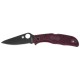 Ніж Spyderco Endela Lightweight Black Blade, Micro-Melt PD1, FRN burgundy