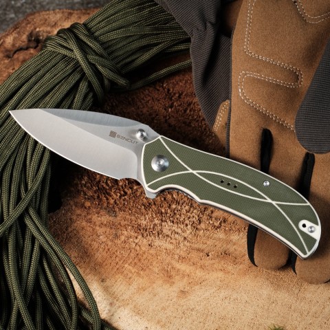 Ніж складаний туристичний Sencut Hyrax, (8.4 см) 9Cr18MoV / G10 сірий
