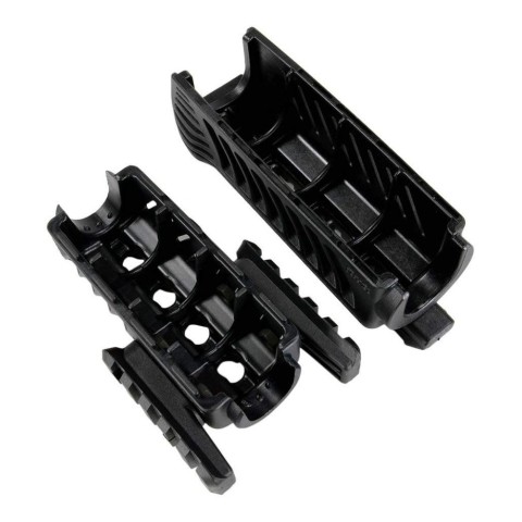 Цевье тактическое FAB для AK 74У, 4 планки, черное