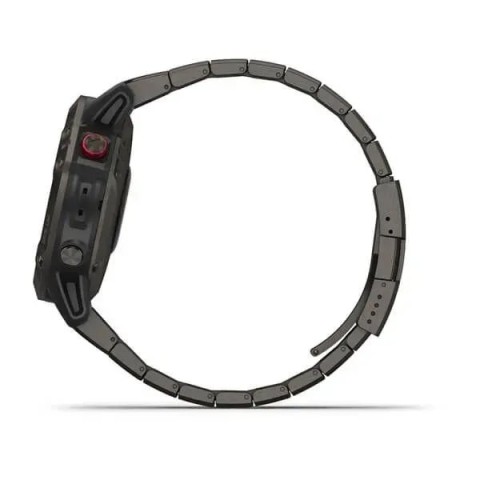 Смарт-часы Garmin fenix 6 Pro Solar Edition титановые углеродно-серые DLC с титановым DLC ремешком