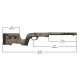 1728.02.19 Ложе MDT XRS для Ruger American SA. Black