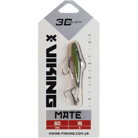 Балансир Viking Fishing Mate Ice Jig 60mm 17g #18 Golden Green