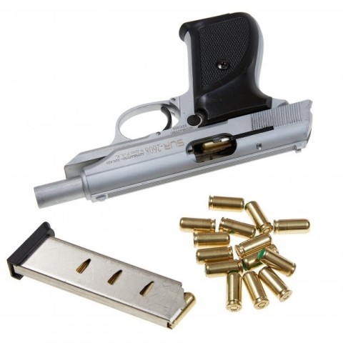 Стартовий пістолет SUR 2608 Matte Chrome