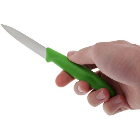 Кухонний ніж Victorinox SwissClassic Paring лезо 8см з зел. ручкою 2шт (блістер)