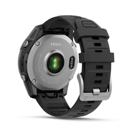 Смарт-годинник Garmin fenix E (47 мм) нержавіюча сталь/чорний