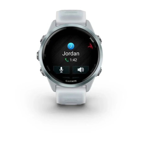 Смарт-годинник Garmin Forerunner 570 (42 мм) блакитний алюміній/білий