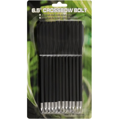 Стрела для арбалета (пист.) Man Kung MK-PL-BK, пластик,12 шт/уп, ц:черный