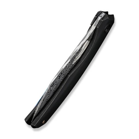 Ніж складаний туристичний WE Knife Ignio Mystery Box Ignio Mystery Box, (8.39 см) Damasteel (Hakkapella) / 6AL4V Titanium чорний