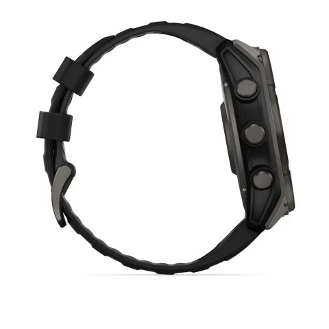 Смарт-часы Garmin fenix 8 (51 мм) Sapphire Solar карбоново-серый DLC титан черный/гравийно-серый