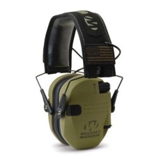 Walker's Razor Slim earmuffs Patriot Olive + patches - Активные стрелковые наушники