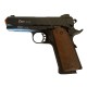 Стартовий пістолет KUZEY 911-SX#2 Black/Brown Wooden Grips